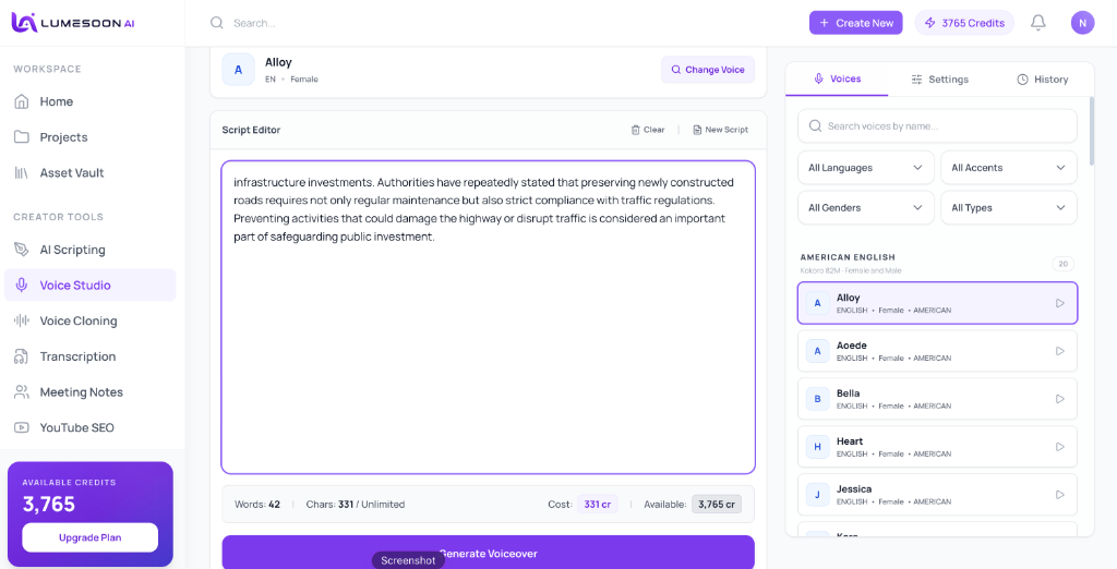 Voice Studio Editor